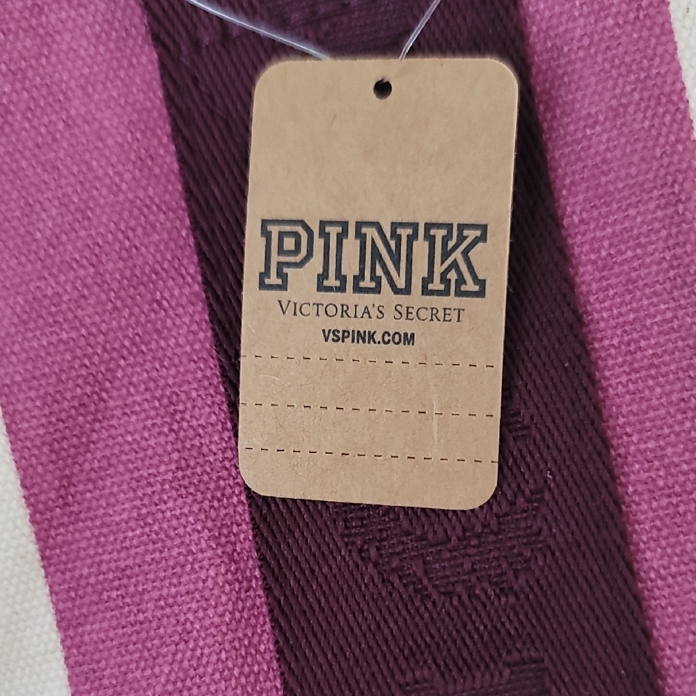 Pink By Victoria's Secret Chic Striped Tote Bag - Picture 2 of 10